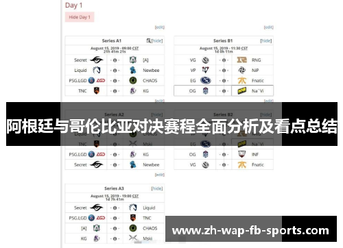 阿根廷与哥伦比亚对决赛程全面分析及看点总结